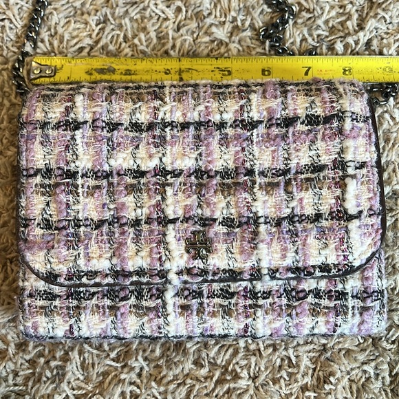 Tory Burch Emerson Tweed Chain Wallet - Picture 2 of 8